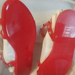 Valentino Garavani Rockstud PVC Flat Sandals